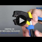 Klauke K 507 WF Krimpelő szerszám cserélhető préspofákkal  kábelvégekhez